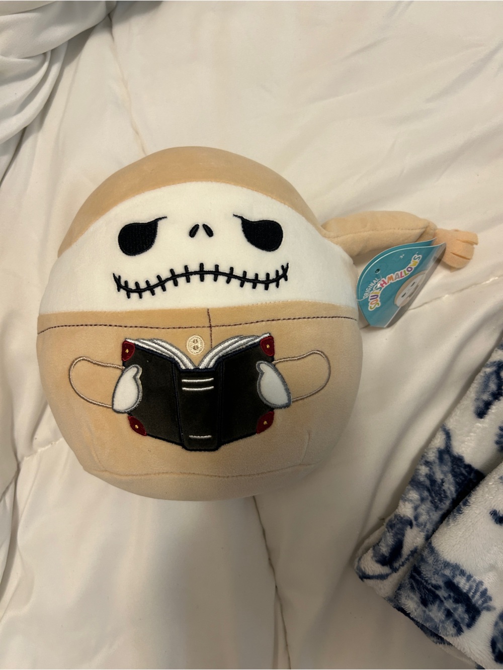 Squishmallows Beige & Cream Storytime Skeleton Plush